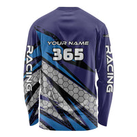 Custom Extreme Motocross Racing Long Sleeve Shirt with Rider Graphic - Wonder Print Shop