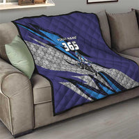 Custom Extreme Motocross Racing Quilt with Rider Graphic - Wonder Print Shop