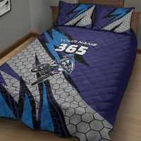 Custom Extreme Motocross Racing Quilt Bed Set with Rider Graphic - Wonder Print Shop