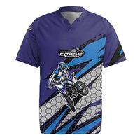 Custom Extreme Motocross Racing Rugby Jersey with Rider Graphic - Wonder Print Shop
