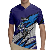 Custom Extreme Motocross Racing Rugby Jersey with Rider Graphic - Wonder Print Shop