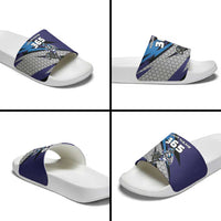 Custom Extreme Motocross Racing Slide Sandals with Rider Graphic - Wonder Print Shop