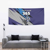 Custom Extreme Motocross Racing Tapestry with Rider Graphic - Wonder Print Shop
