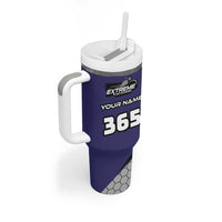 Custom Extreme Motocross Racing Tumbler With Handle with Rider Graphic - Wonder Print Shop
