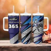 Custom Extreme Motocross Racing Tumbler With Handle with Rider Graphic - Wonder Print Shop