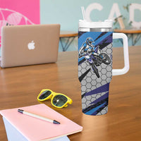 Custom Extreme Motocross Racing Tumbler With Handle with Rider Graphic - Wonder Print Shop