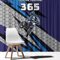 Custom Extreme Motocross Racing Window Curtain with Rider Graphic - Wonder Print Shop
