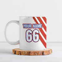 Custom Patriotic Motocross Ceramic Mug with American Flag - Wonder Print Shop