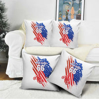 Custom Patriotic Motocross Pillow Cover with American Flag - Wonder Print Shop