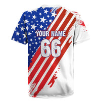Custom Patriotic Motocross Rugby Jersey with American Flag - Wonder Print Shop