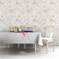 Custom Patriotic Motocross Tablecloth with American Flag - Wonder Print Shop