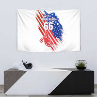 Custom Patriotic Motocross Tapestry with American Flag - Wonder Print Shop
