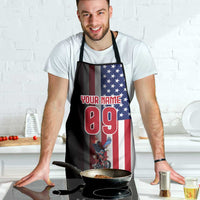 Custom Patriotic Eagle Motocross Apron with American Flag and Rider Design - Wonder Print Shop