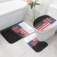 Custom Patriotic Eagle Motocross Bathroom Set with American Flag and Rider Design - Wonder Print Shop