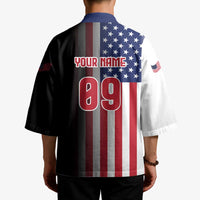Custom Patriotic Eagle Motocross Kimono with American Flag and Rider Design - Wonder Print Shop
