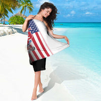 Custom Patriotic Eagle Motocross Sarong with American Flag and Rider Design - Wonder Print Shop