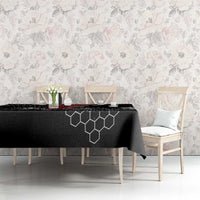 Custom Motocross Dirt Bike Tablecloth with Red Rider and Honeycomb Grunge Design - Wonder Print Shop