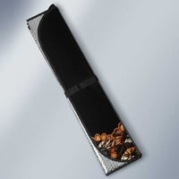 Pheasant Hunting Auto Sun Shade with Woodland Forest Scene and Autumn Foliage Pattern - Wonder Print Shop