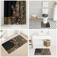 Pheasant Hunting Bathroom Set with Woodland Forest Scene and Autumn Foliage Pattern - Wonder Print Shop