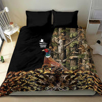 Pheasant Hunting Bedding Set with Woodland Forest Scene and Autumn Foliage Pattern - Wonder Print Shop