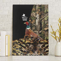 Pheasant Hunting Canvas Wall Art with Woodland Forest Scene and Autumn Foliage Pattern - Wonder Print Shop