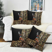 Pheasant Hunting Pillow Cover with Woodland Forest Scene and Autumn Foliage Pattern - Wonder Print Shop