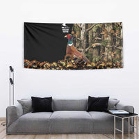 Pheasant Hunting Tapestry with Woodland Forest Scene and Autumn Foliage Pattern - Wonder Print Shop