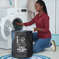 Mae Jemison Laundry Basket with NASA Spacesuit Portrait, First Black Woman - Wonder Print Shop