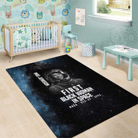 Mae Jemison Area Rug with NASA Spacesuit Portrait, First Black Woman - Wonder Print Shop