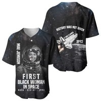 Mae Jemison Baseball Jersey with NASA Spacesuit Portrait, First Black Woman - Wonder Print Shop