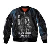 Mae Jemison Bomber Jacket with NASA Spacesuit Portrait, First Black Woman - Wonder Print Shop
