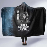 Mae Jemison Hooded Blanket with NASA Spacesuit Portrait, First Black Woman - Wonder Print Shop