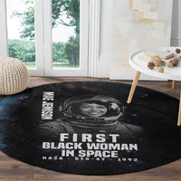 Mae Jemison Round Carpet with NASA Spacesuit Portrait, First Black Woman - Wonder Print Shop