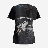 Mae Jemison Scrub Top with NASA Spacesuit Portrait, First Black Woman - Wonder Print Shop