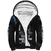 Mae Jemison Sherpa Hoodie with NASA Spacesuit Portrait, First Black Woman - Wonder Print Shop