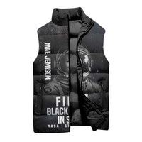 Mae Jemison Sleeveless Puffer Jacket with NASA Spacesuit Portrait, First Black Woman - undefined