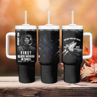 Mae Jemison Tumbler With Handle with NASA Spacesuit Portrait, First Black Woman - Wonder Print Shop