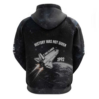 Mae Jemison Zip Hoodie with NASA Spacesuit Portrait, First Black Woman - Wonder Print Shop