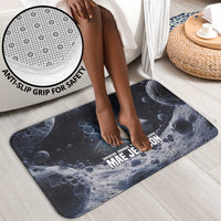 Mae Jemison Bathroom Set with Space Portrait Design, Science Has No Boundaries Quote and DNA Book Elements - Wonder Print Shop