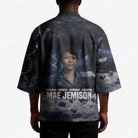 Mae Jemison Kimono with Space Portrait Design, Science Has No Boundaries Quote and DNA Book Elements - Wonder Print Shop