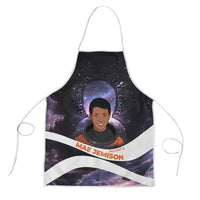 Mae Jemison Apron Cartoon Astronaut Portrait, The Sky Is Not the Limit Quote and Galaxy Dreamer - Wonder Print Shop