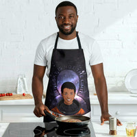 Mae Jemison Apron Cartoon Astronaut Portrait, The Sky Is Not the Limit Quote and Galaxy Dreamer - Wonder Print Shop