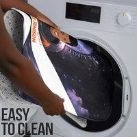 Mae Jemison Bathroom Set Cartoon Astronaut Portrait, The Sky Is Not the Limit Quote and Galaxy Dreamer - Wonder Print Shop