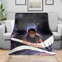Mae Jemison Blanket Cartoon Astronaut Portrait, The Sky Is Not the Limit Quote and Galaxy Dreamer - Wonder Print Shop