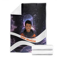 Mae Jemison Blanket Cartoon Astronaut Portrait, The Sky Is Not the Limit Quote and Galaxy Dreamer - Wonder Print Shop