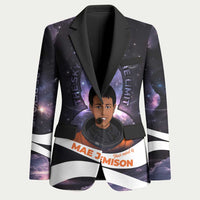 Mae Jemison Blazer Cartoon Astronaut Portrait, The Sky Is Not the Limit Quote and Galaxy Dreamer - Wonder Print Shop