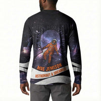 Mae Jemison Button Sweatshirt Cartoon Astronaut Portrait, The Sky Is Not the Limit Quote and Galaxy Dreamer
