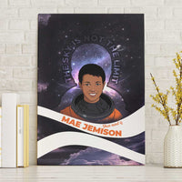 Mae Jemison Canvas Wall Art Cartoon Astronaut Portrait, The Sky Is Not the Limit Quote and Galaxy Dreamer - Wonder Print Shop