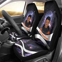 Mae Jemison Car Seat Cover Cartoon Astronaut Portrait, The Sky Is Not the Limit Quote and Galaxy Dreamer - Wonder Print Shop