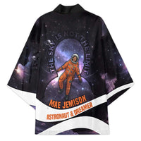Mae Jemison Kimono Cartoon Astronaut Portrait, The Sky Is Not the Limit Quote and Galaxy Dreamer - Wonder Print Shop